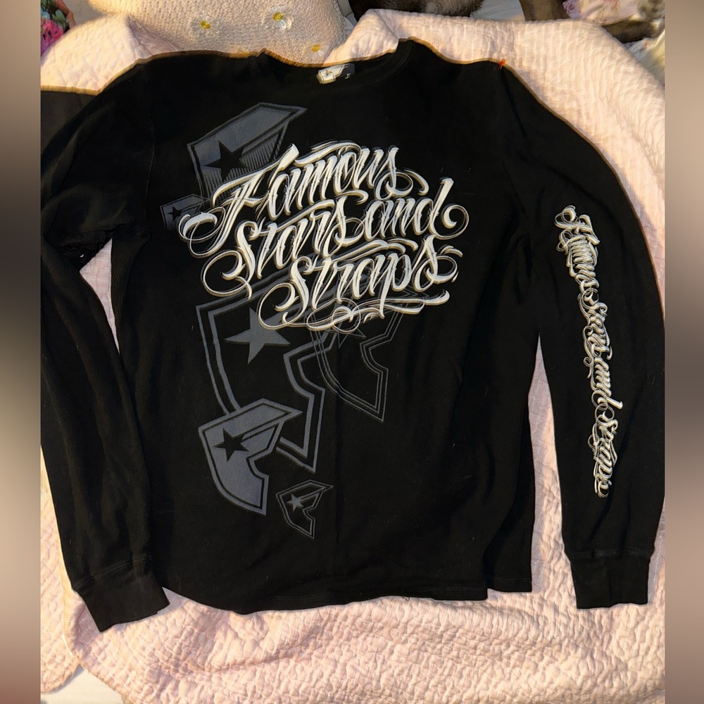 Famous stars and straps long sleeve size XL